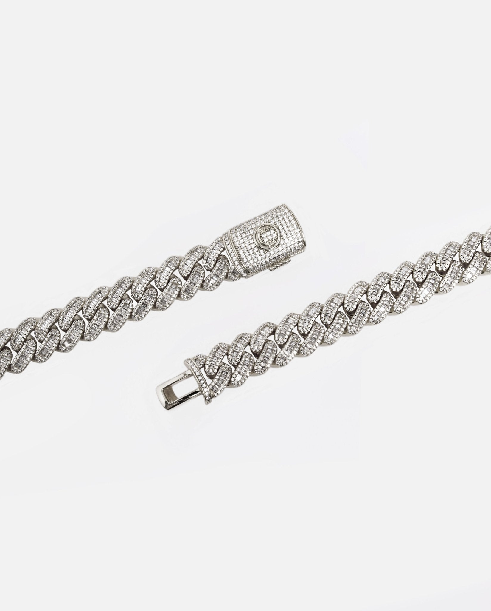 15mm Baguette Cuban Link Chain