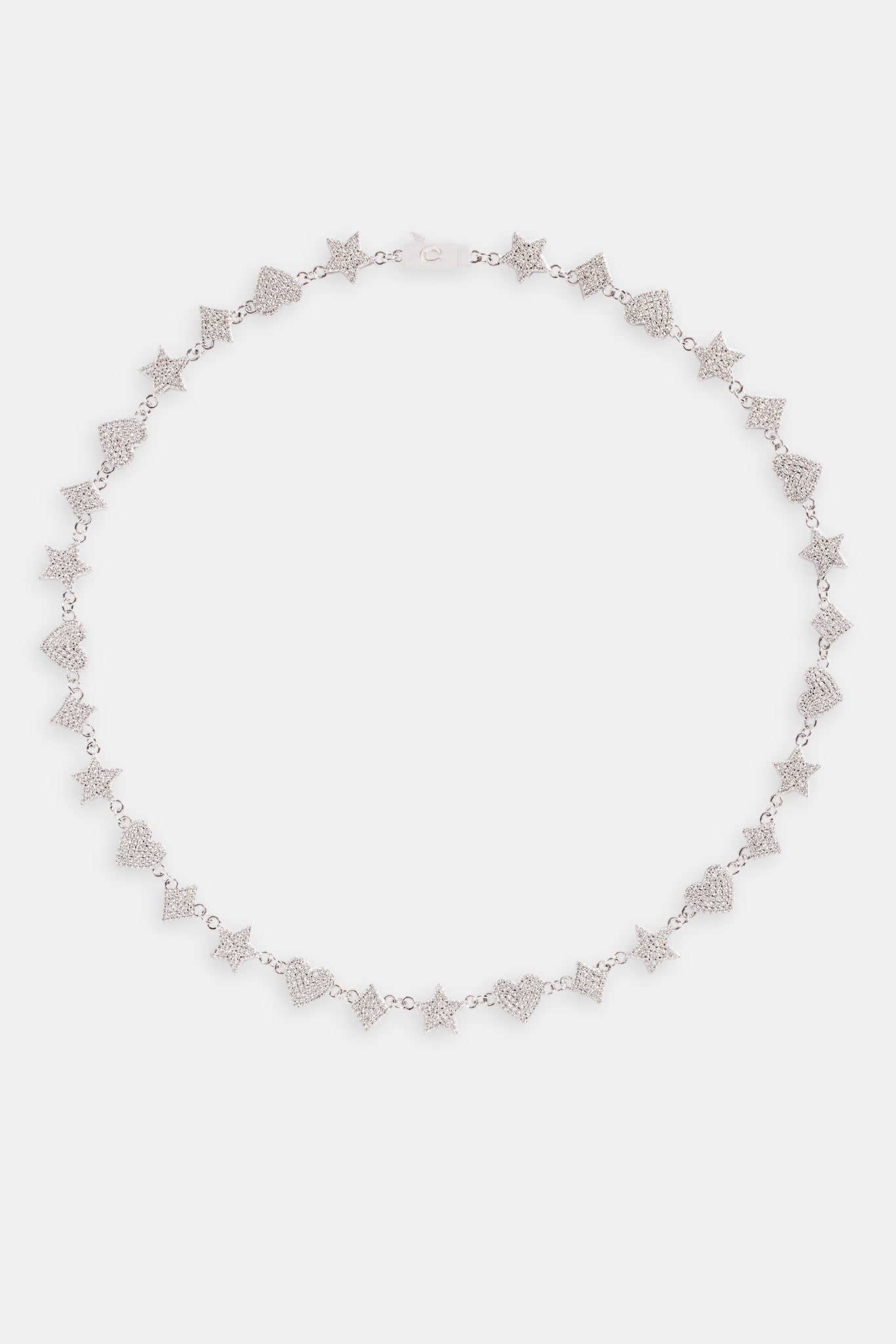 10mm Iced CZ Motif Tennis Chain