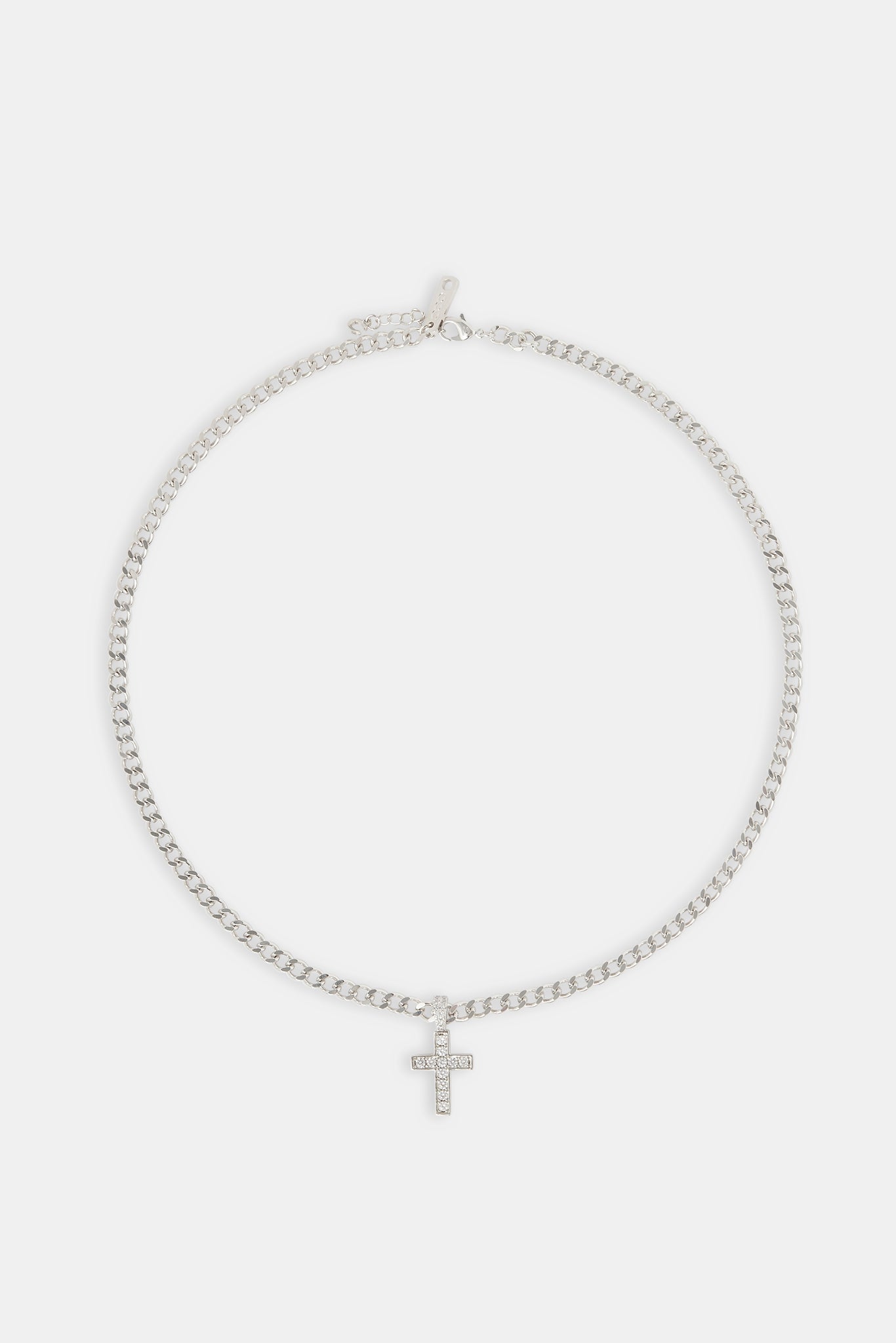 Iced Drop Cross Cuban Chain - 5mm